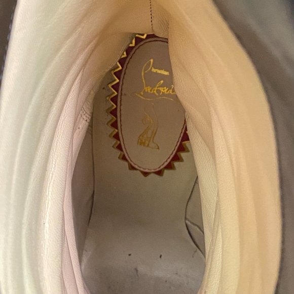 Christian Louboutin 20th Anniversary Suede Fringe Hignhess Tina 160 Boots Eur 40 - Picture 4 of 8